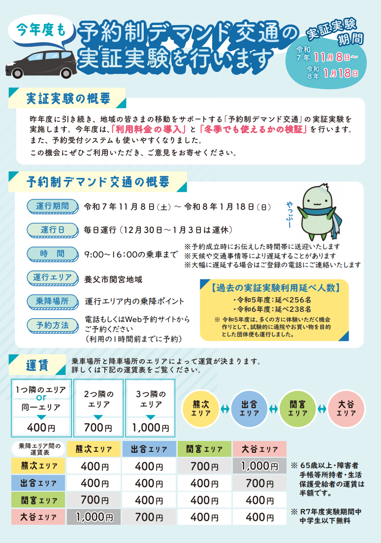 実証実験チラシ表