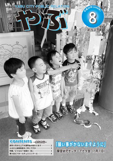 市広報やぶ8月号（第53号）表紙