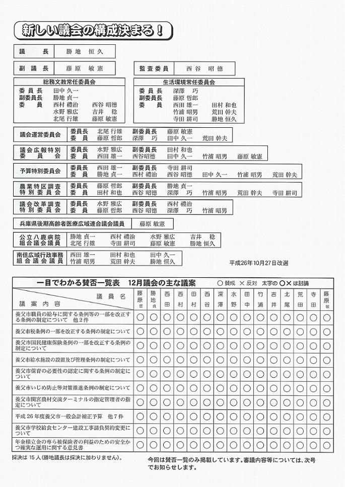 議会だより第44号（裏）