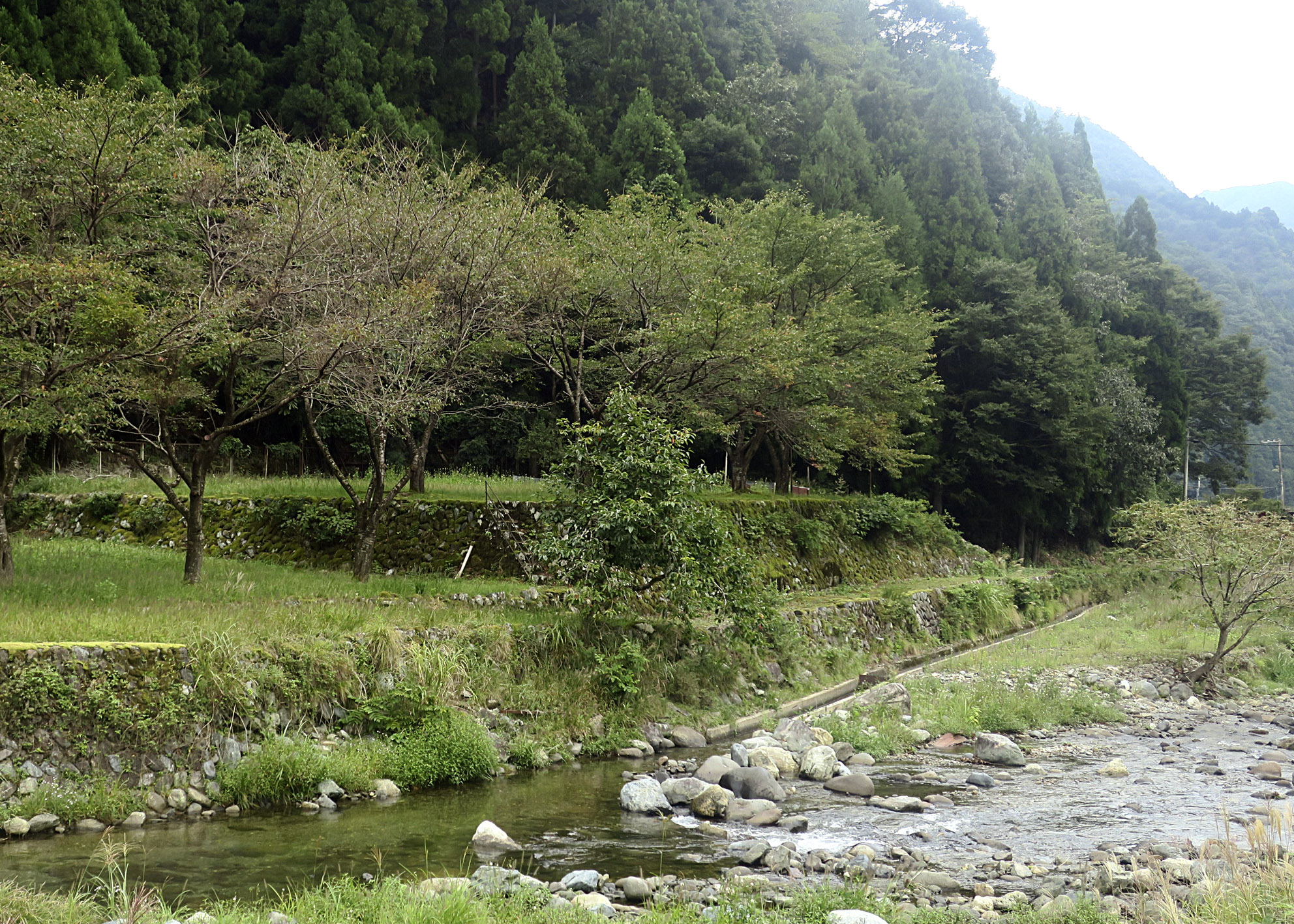 栗ノ下にある横行発電所跡