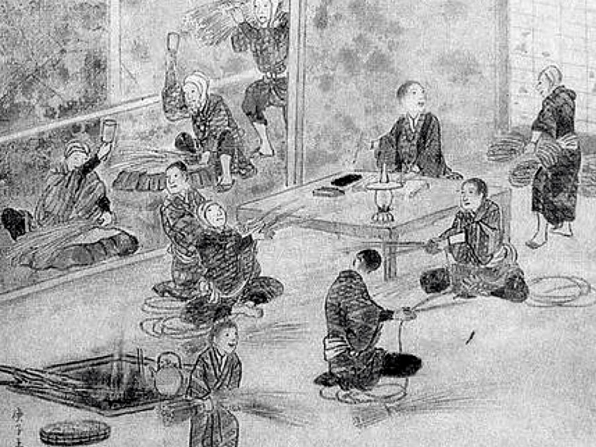 小林礫川が描いた縄ない図