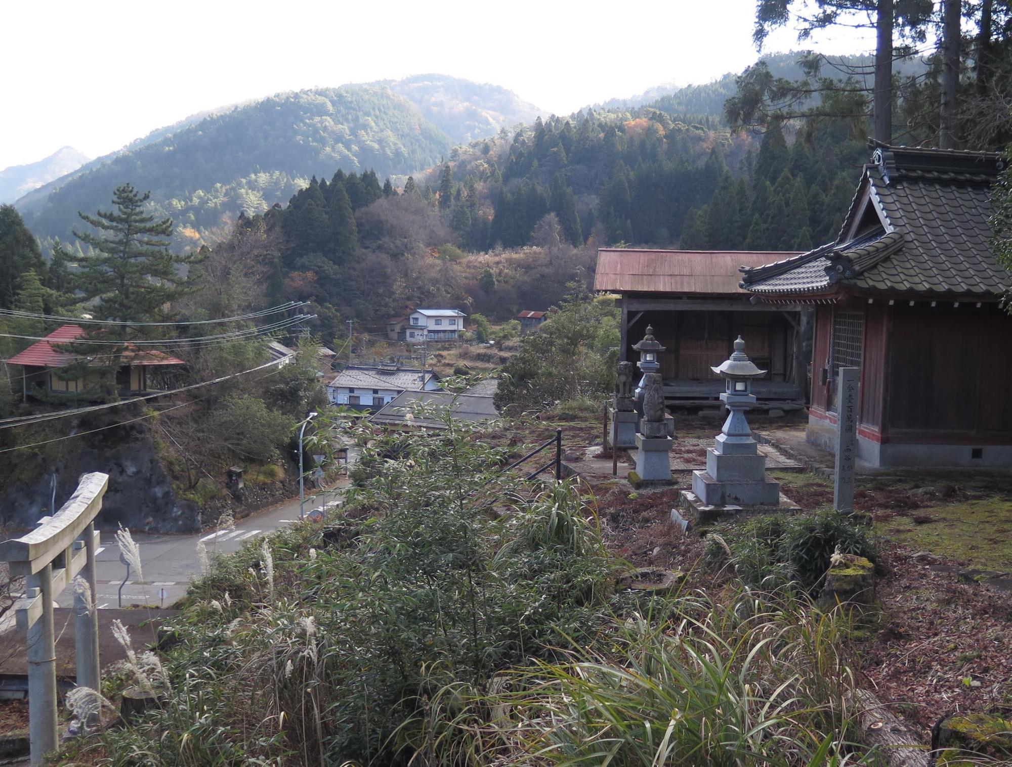丘の上にある稲荷神社