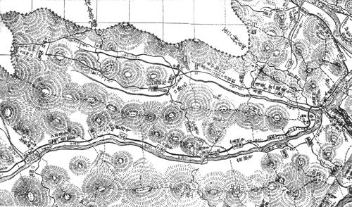 明治14年出版の養父郡全図