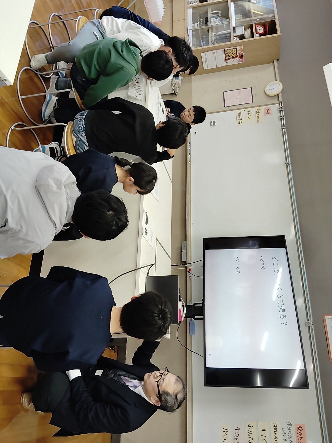 伊佐小学校でのワークショップの様子（1）