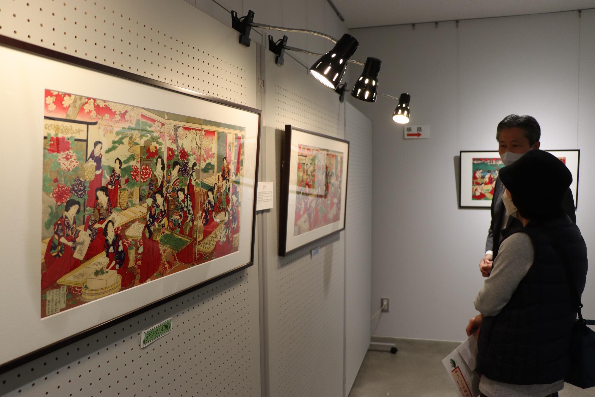 グンゼコレクション 浮世絵に描かれた養蚕展